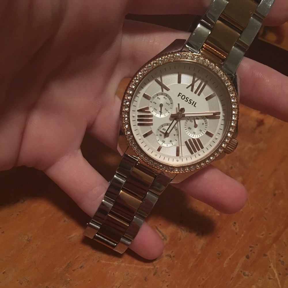 Fossil Two-Tone (Rose Gold & Silver) Watch
